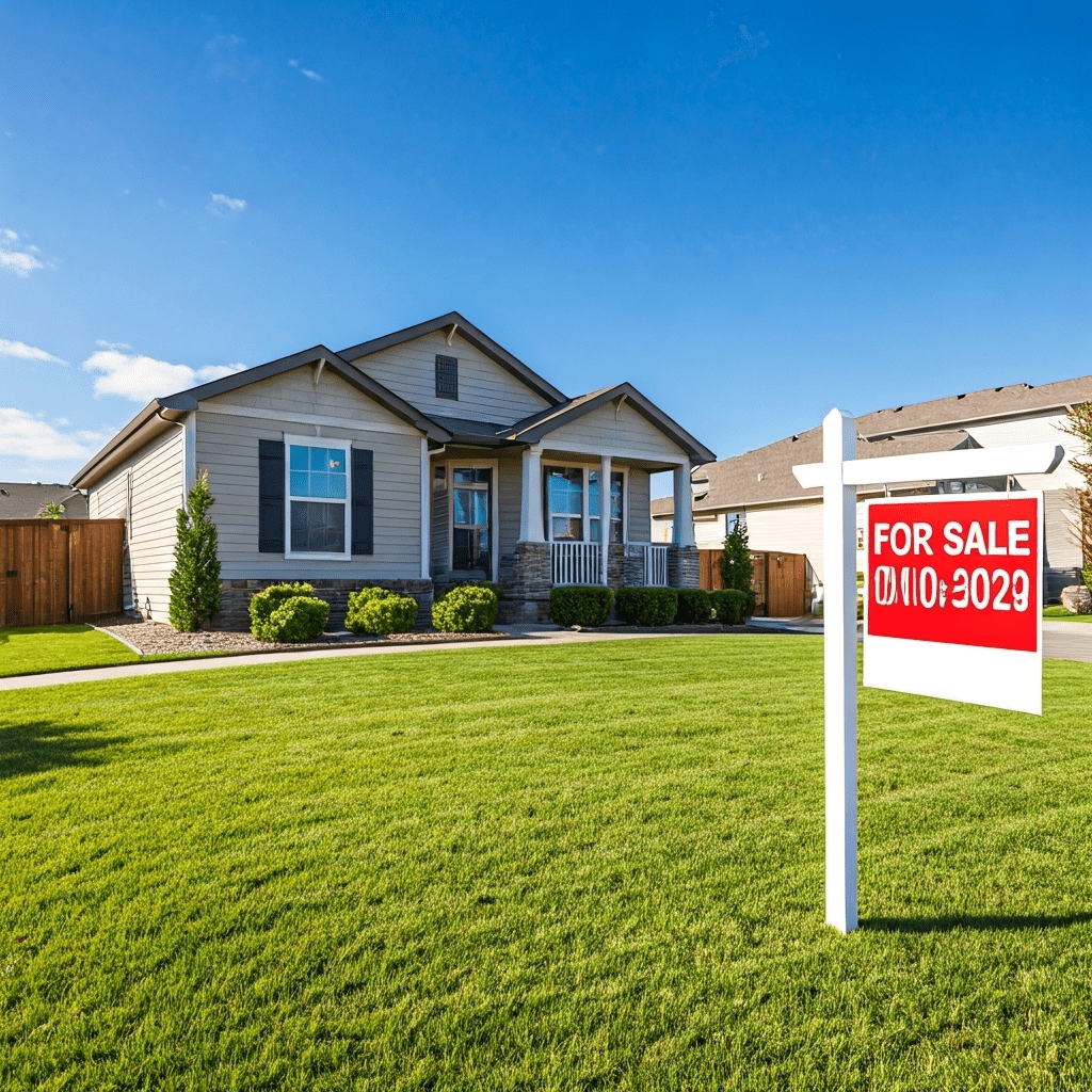 For Sale sign in front yard