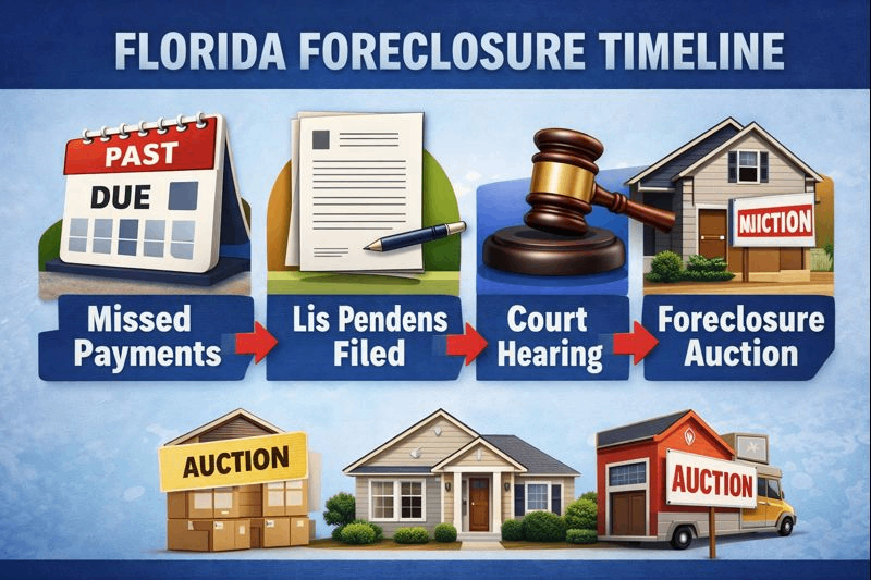 Stage of  the foreclosure timeline process