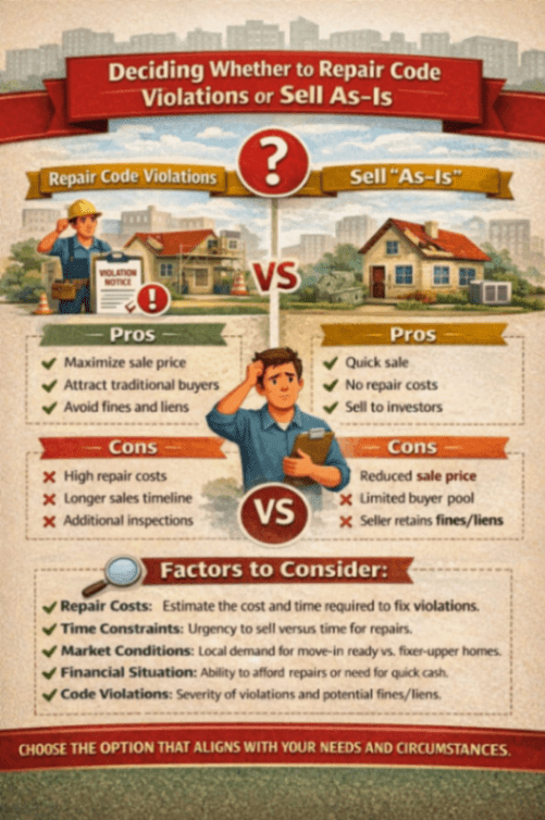 Deciding Whether to Repair Code Violations or Sell As-Is